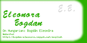 eleonora bogdan business card